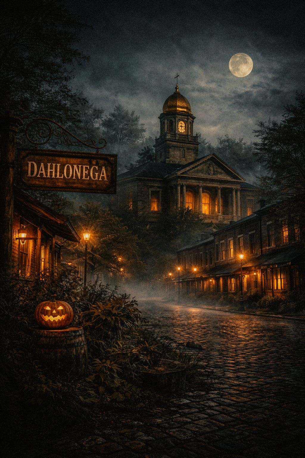 Dahlonega ghost tour at night